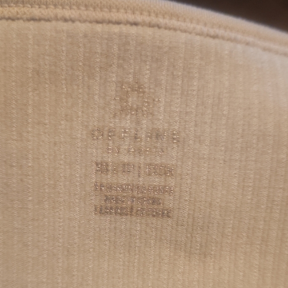 Aerie Cream Ribbed Bodysuit - Picture 5 of 5